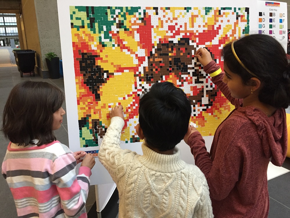 Sticker Mosaic Posters – Collaborative Art Activity