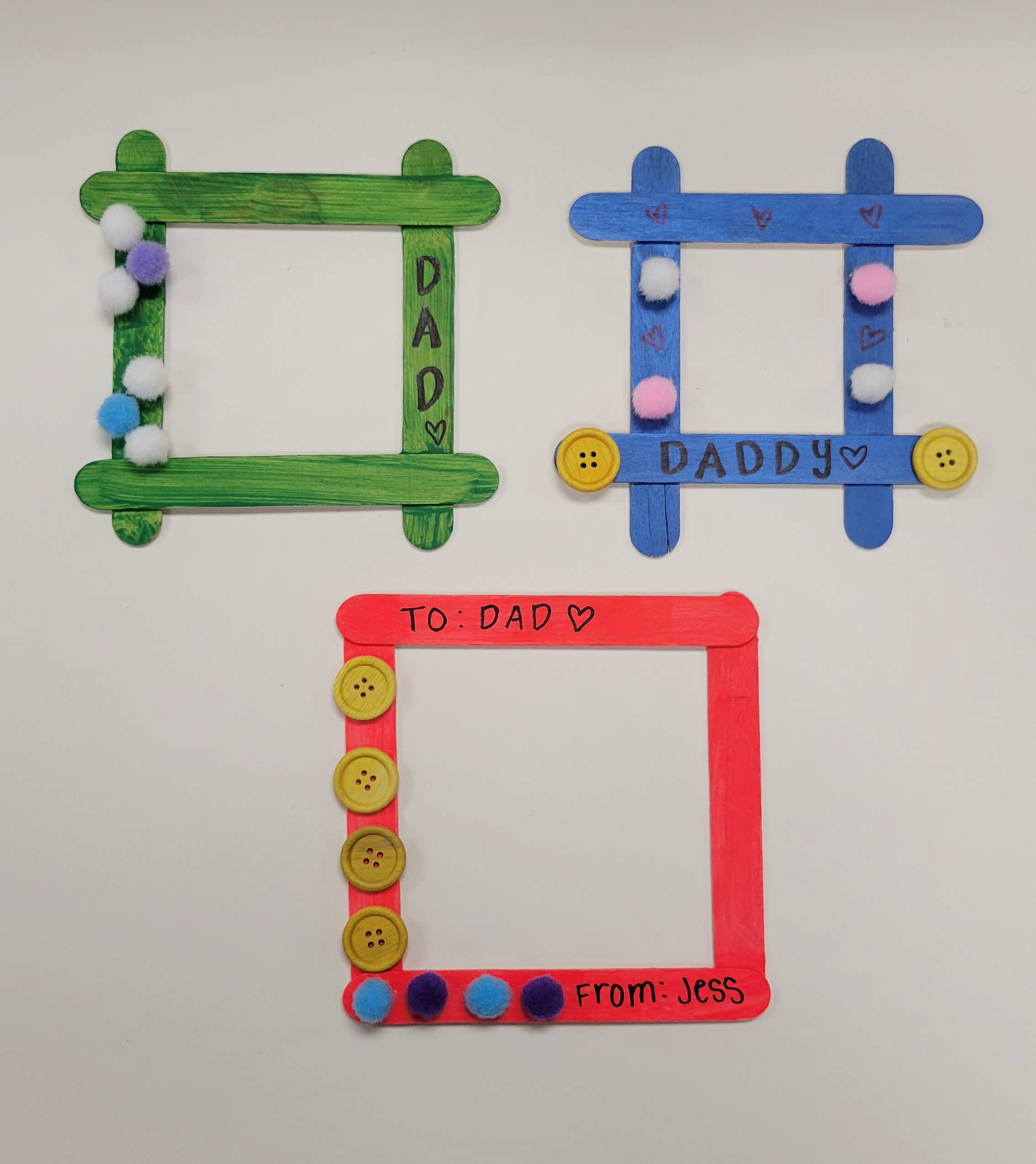 Father’s Day DIY Craft Stick Frame