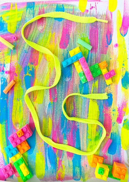80s neon art idea