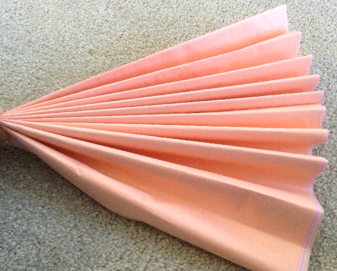Tissue paper flower - accordian step