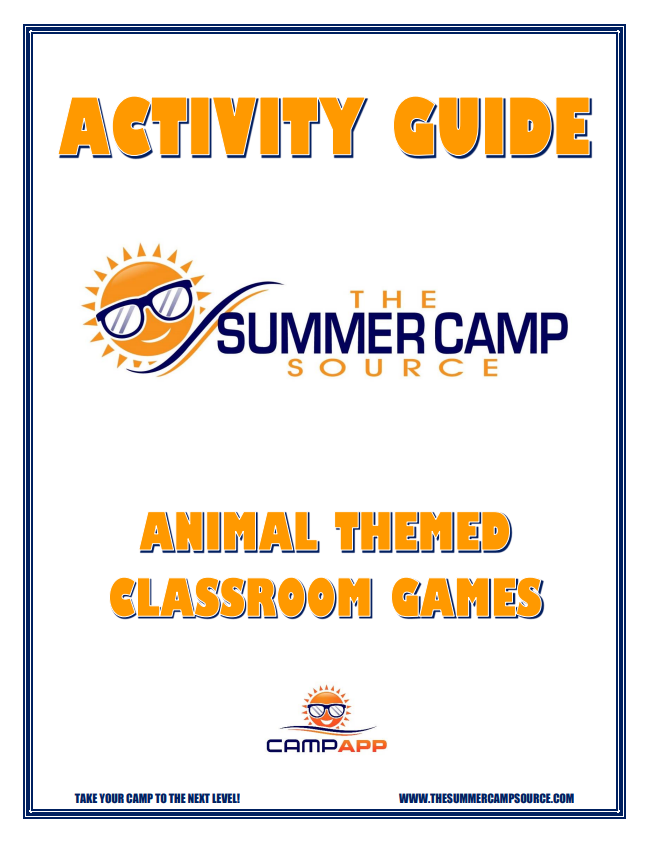 Activity Guide Animal Themed Games