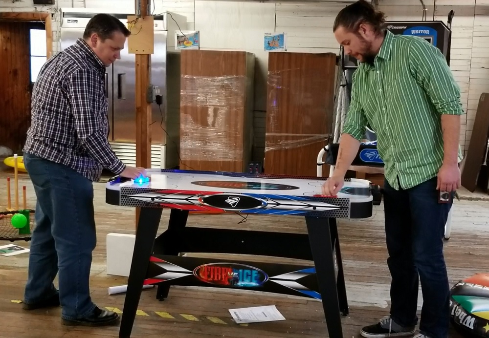 air hockey table