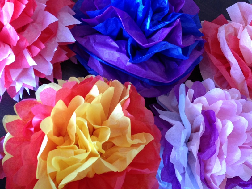 tissue paper flowers