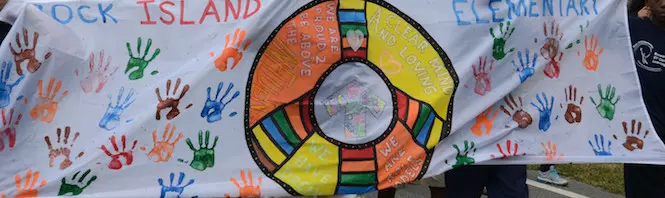 School banners awareness