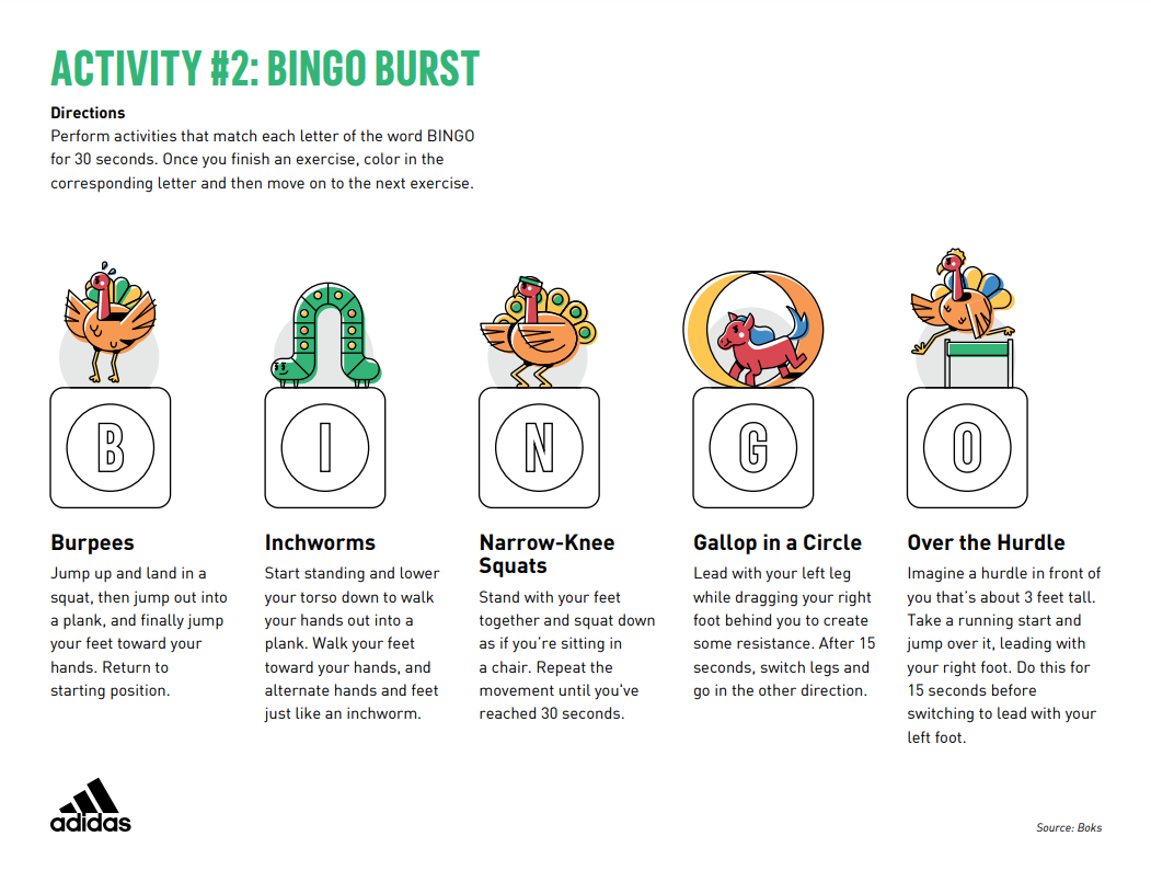 Bingo Burst activity