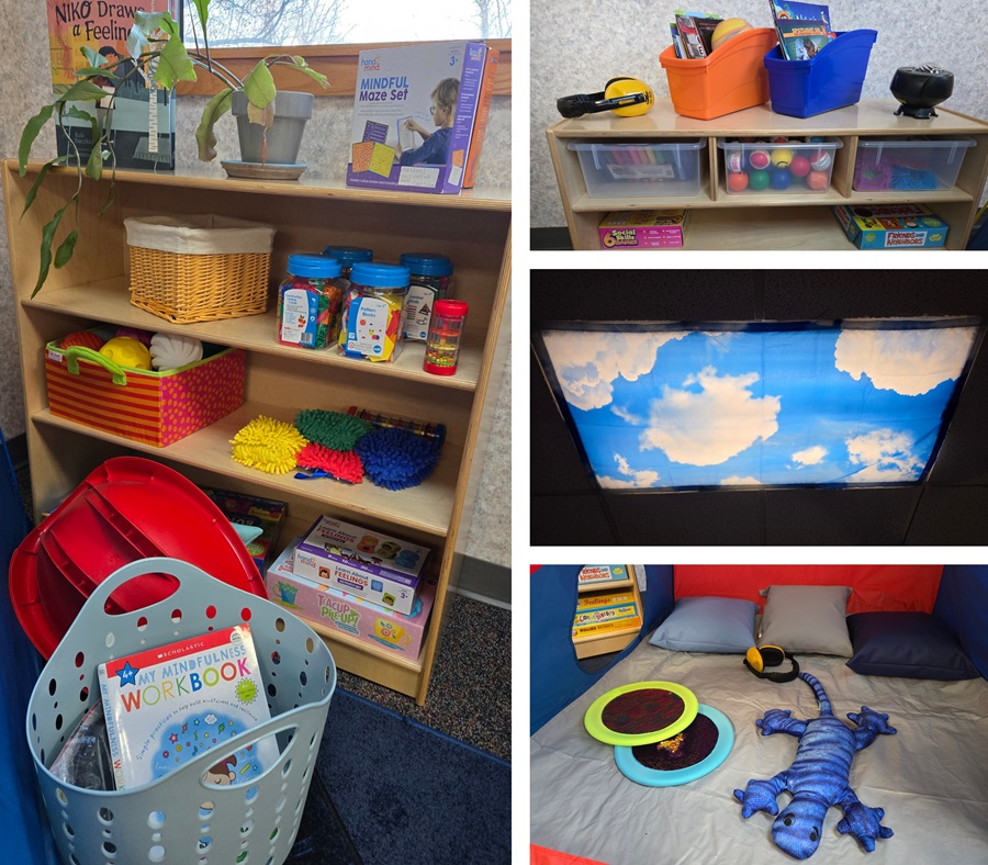 Calming corner for classroom