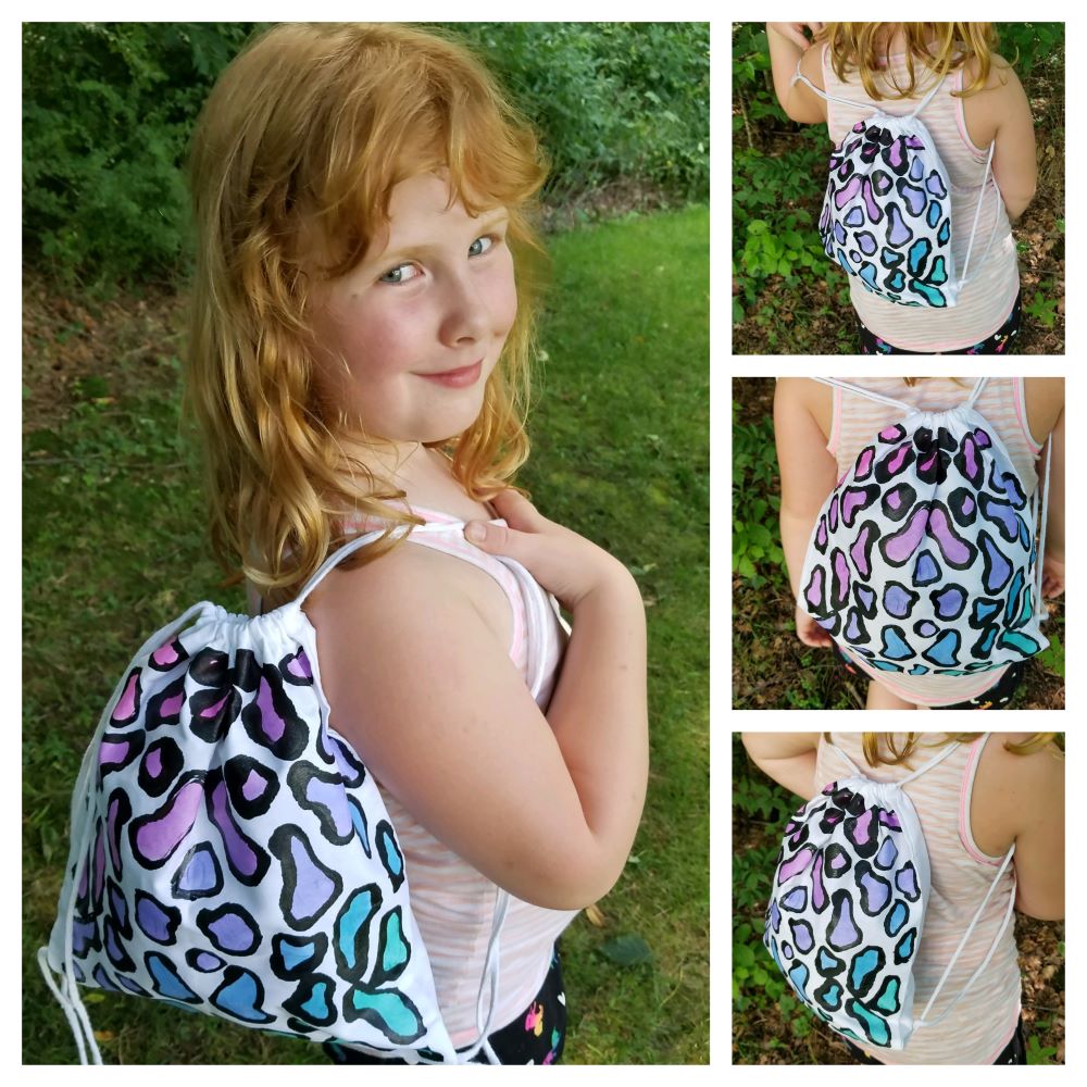 DIY Cheetah Print Backpack – Kids Craft Activity