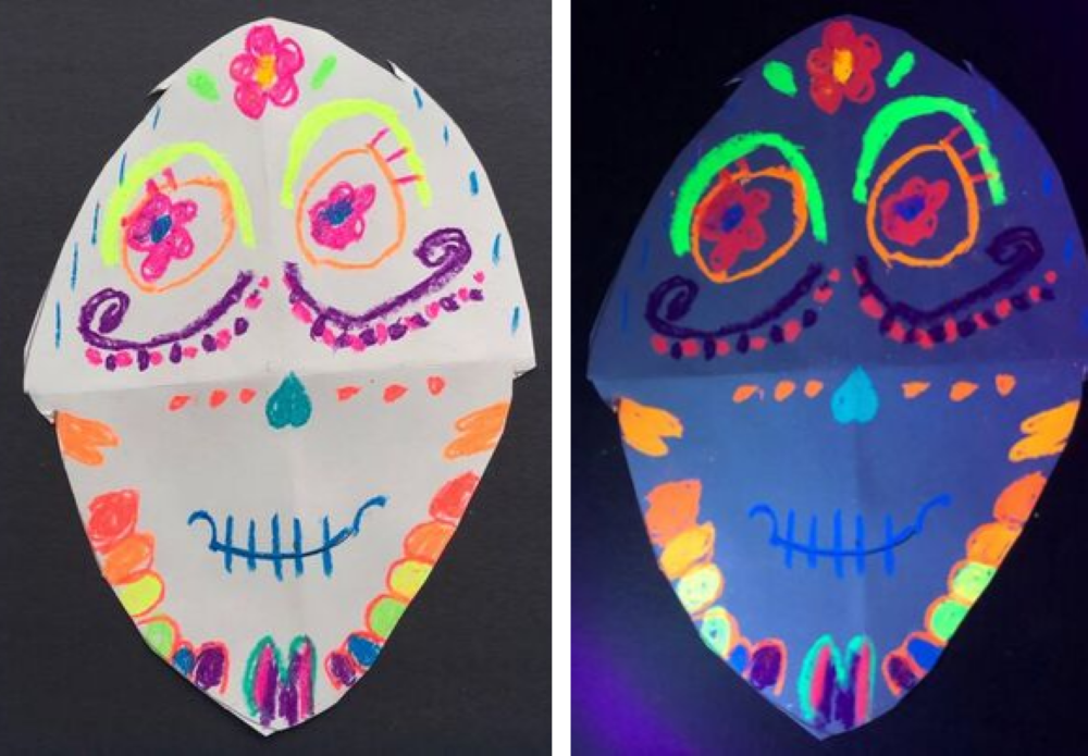 DIY Neon Sugar Skulls