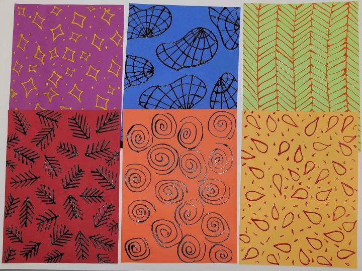 DIY Painted Paper Rubbing Plates
