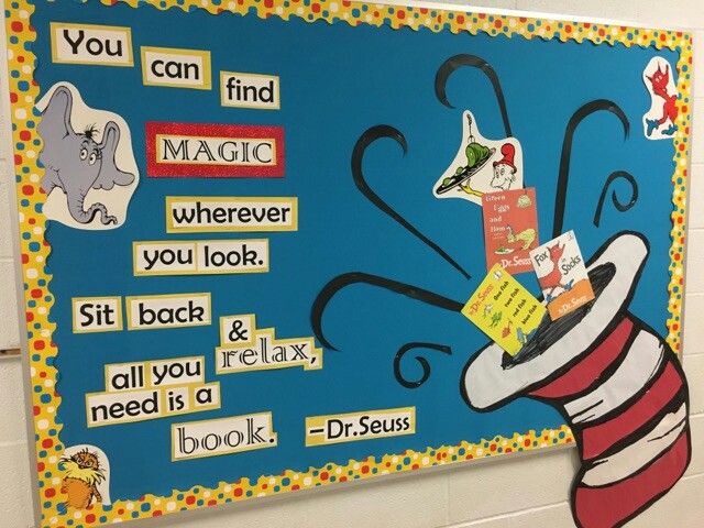 Dr suess bulletin board