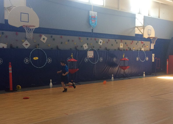 Fast Math Frisbee Throwing Activity
