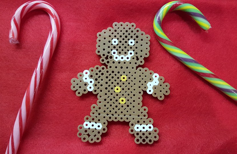 Make A Gingerbread Man With Fuse Beads