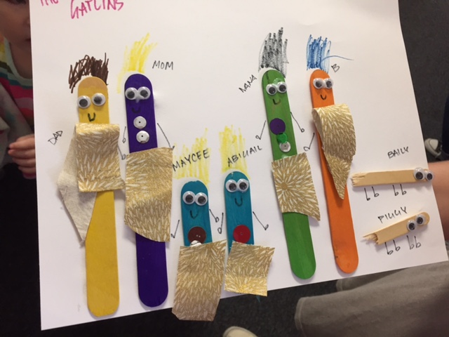 Library Storytime Activity – Craft Stick Families