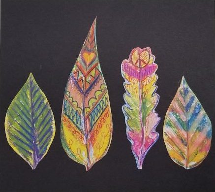 Leaf Print Collage