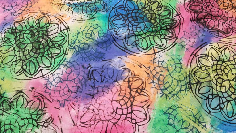 Mandala Print Table Runner Scarf