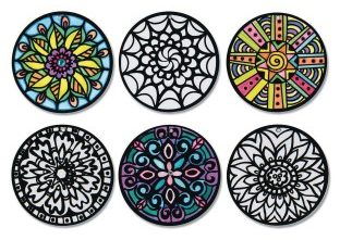 Mini Velvet Art Mandalas