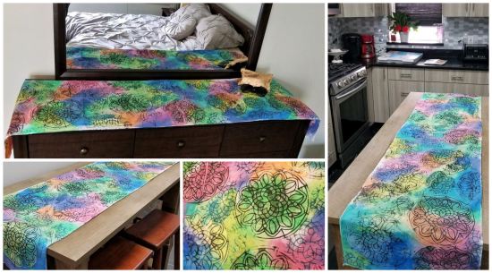 Paint-N-Press Mandala Scarf