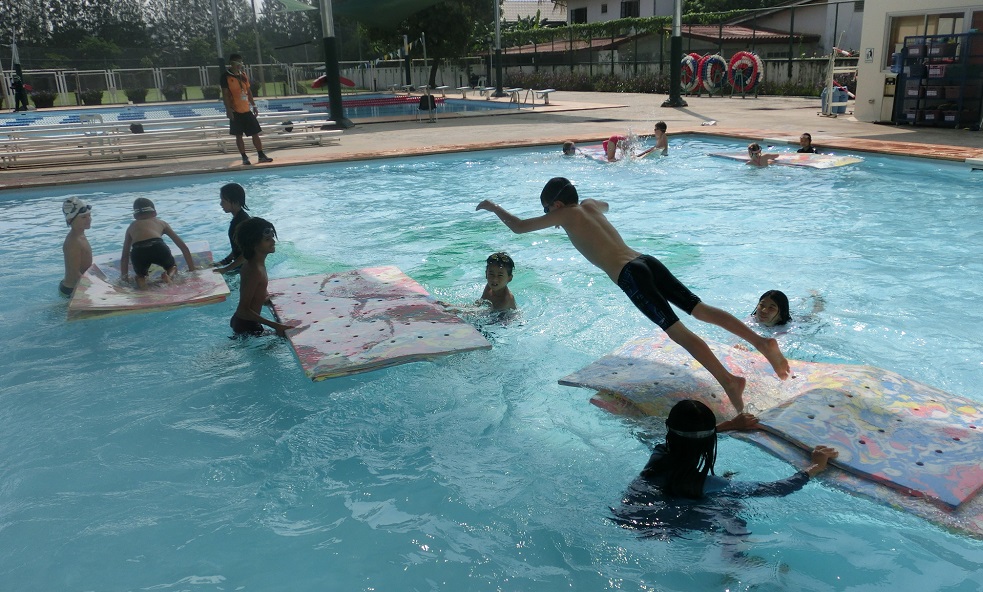Pool Frogger PE activity