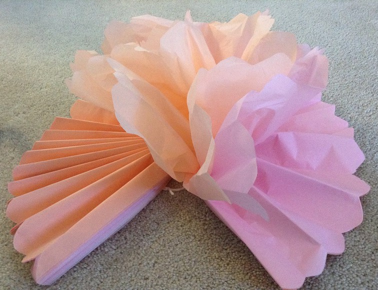 tissue paper flower