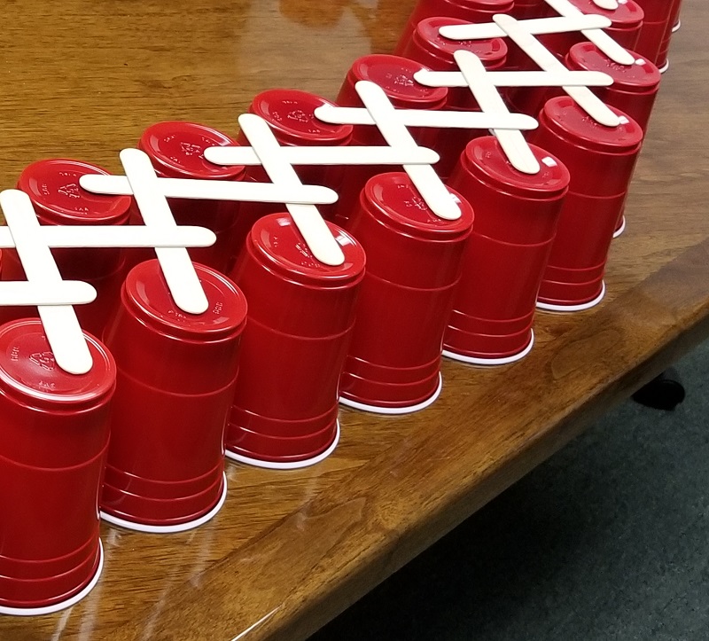 STEAM challenge craft sticks