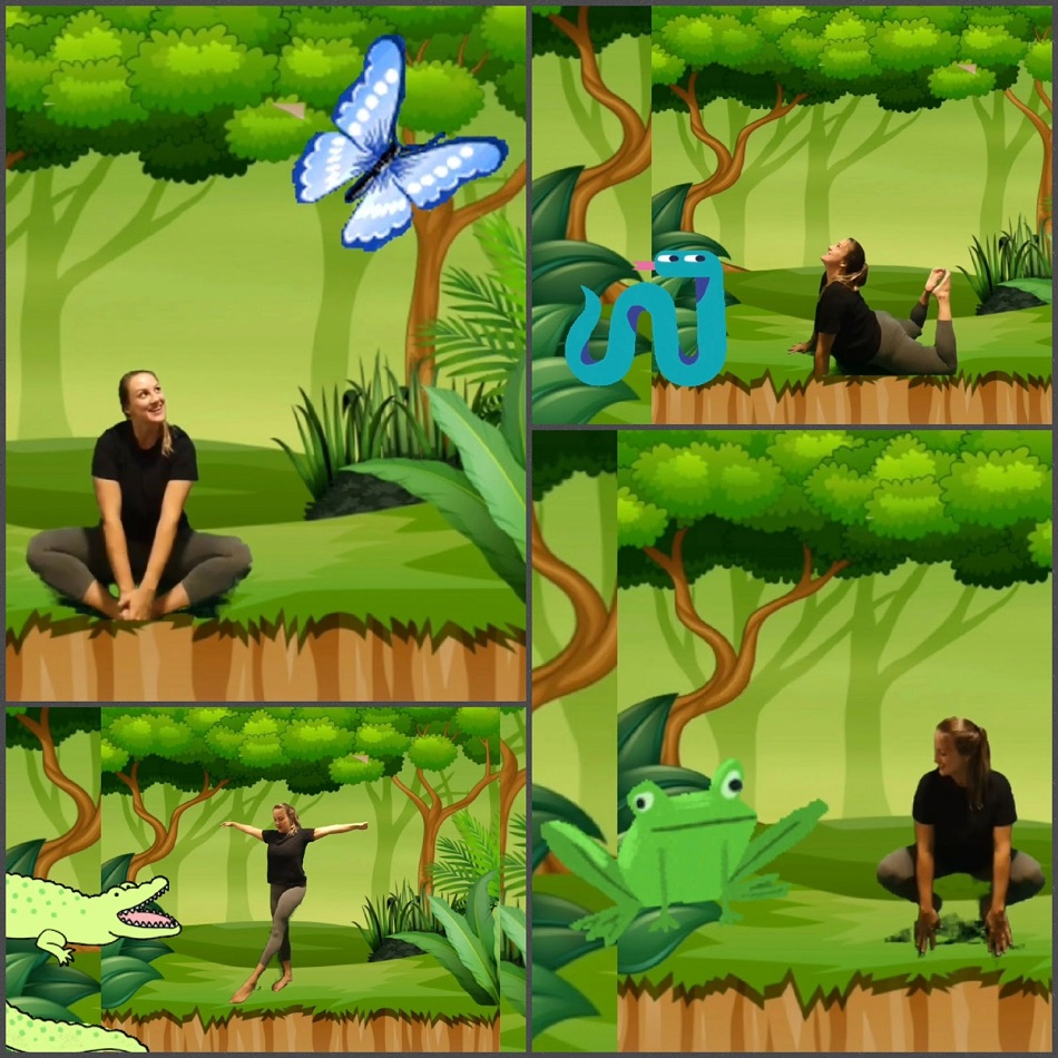 Animal Themed Virtual Yoga & Stretching Activity For Kindergarten