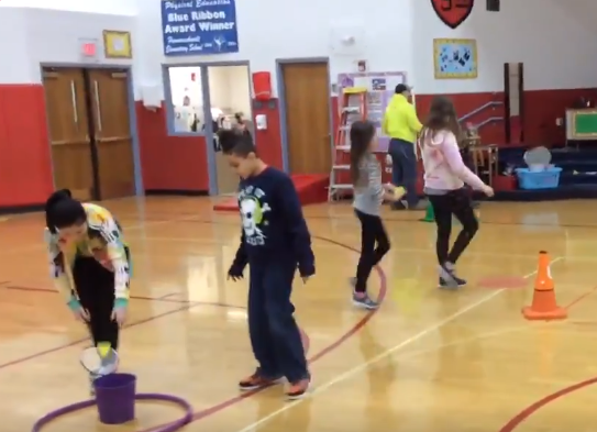 badminton mini golf PE activity