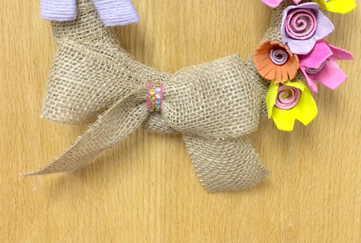 burlap bow