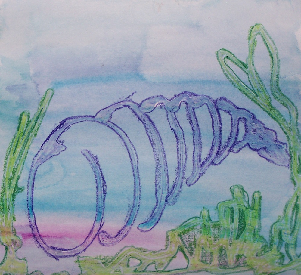 crayona and glue resist