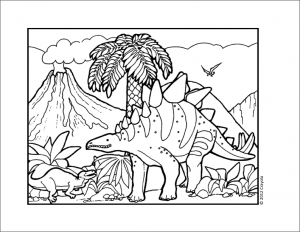 dinosaur coloring page