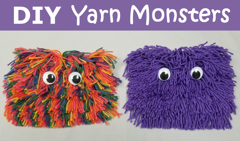 diy yarn monsters craft