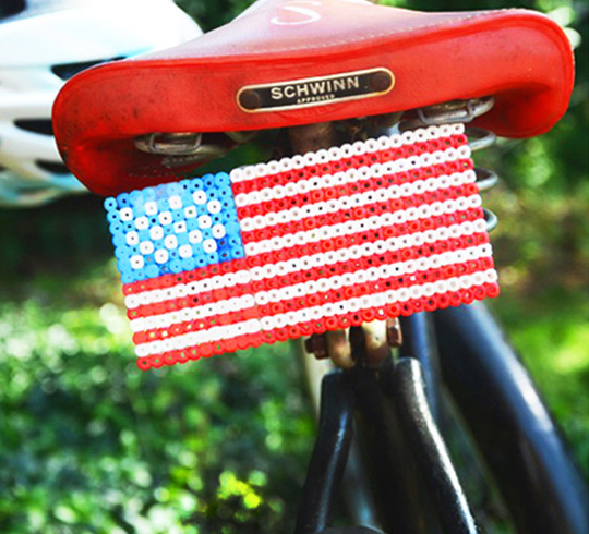 fuse bead crafts bike plate