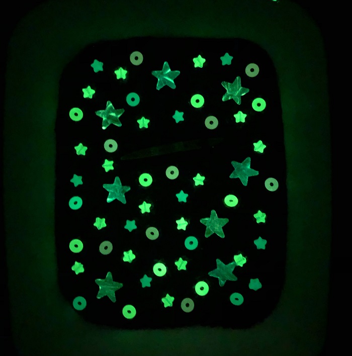 galaxy bin glow in the dark