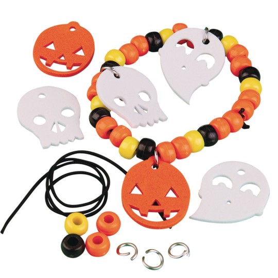 halloween pony bead bracelet