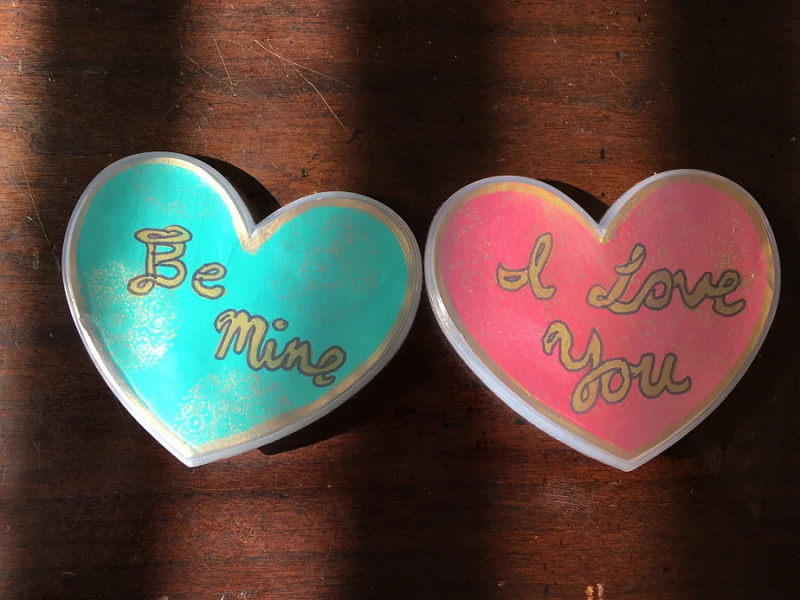 heart month pins