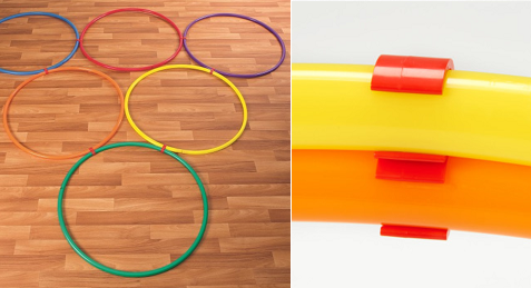 Easy Hoop Clips for Hula Hoop Activities & Games