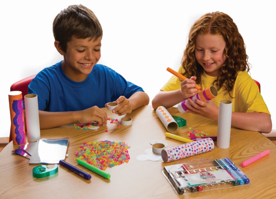 Kaleidoscope Craft with Educational Activity Ideas