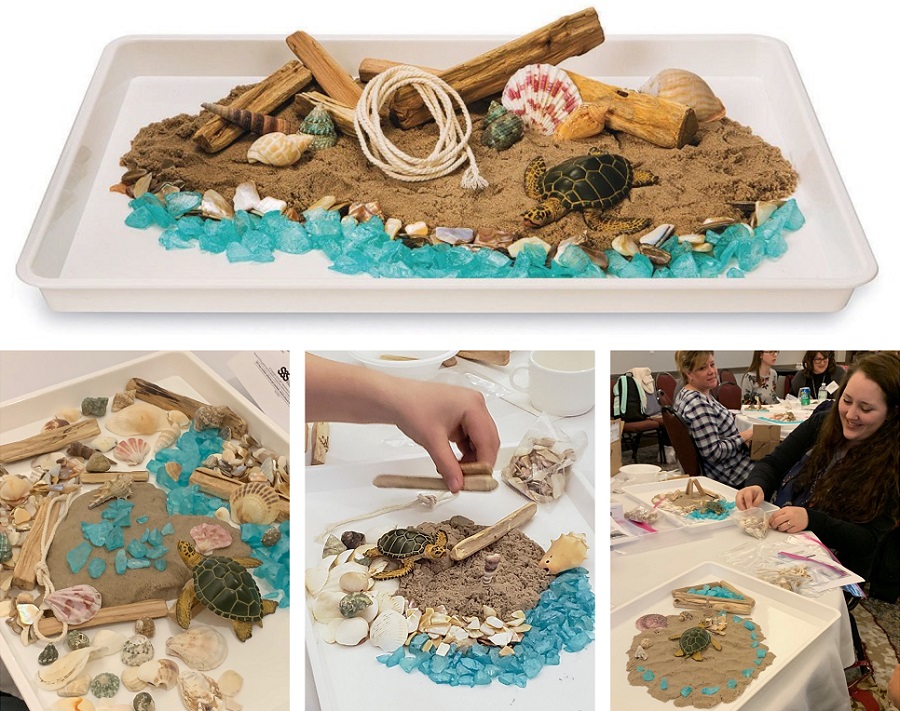 nautical sensory tray