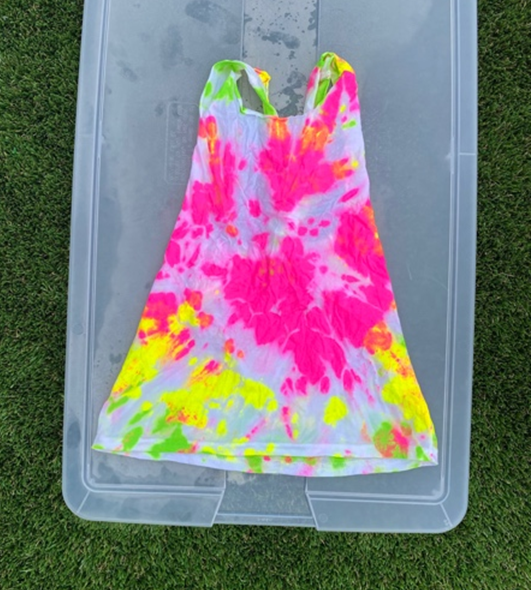 neon tie dye