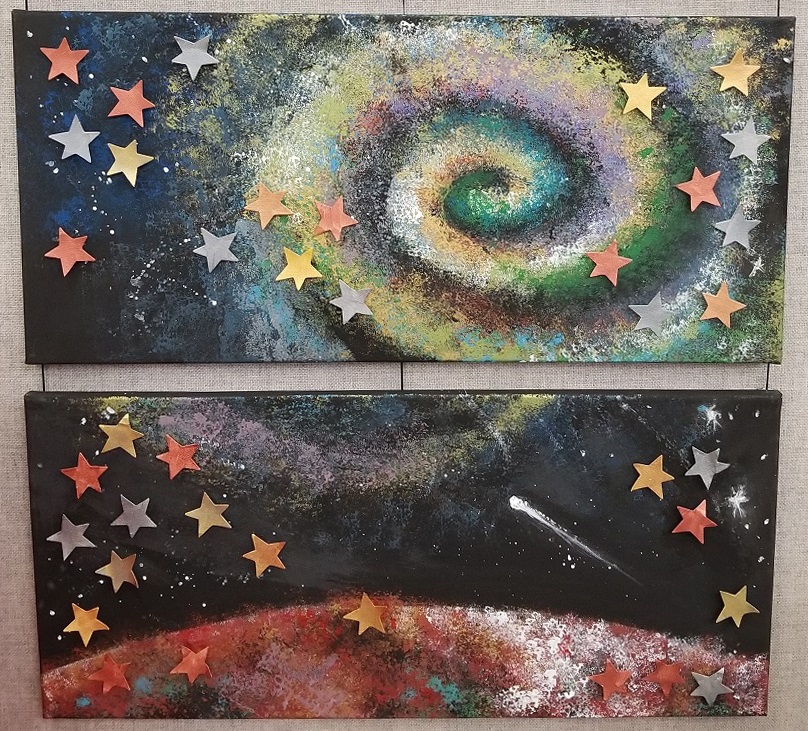 outer space galaxy theme