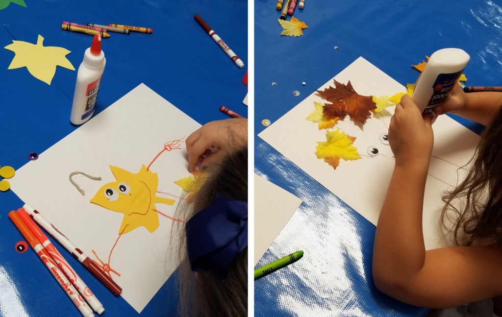 paper craft fall leaves