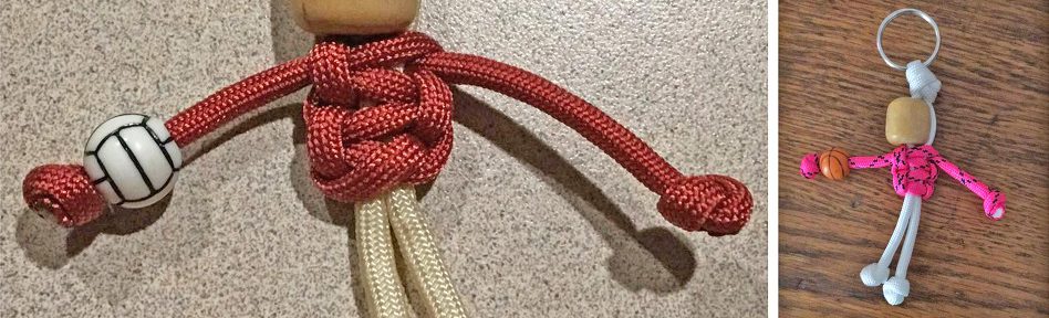 paracord sports figures craft