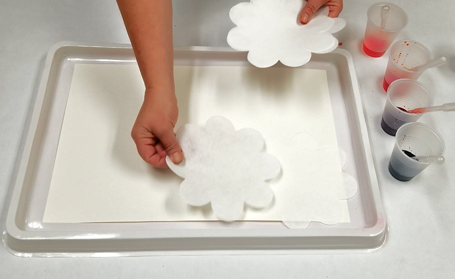diffusing paper flowers