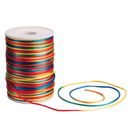 rainbow ombre rattaill cord
