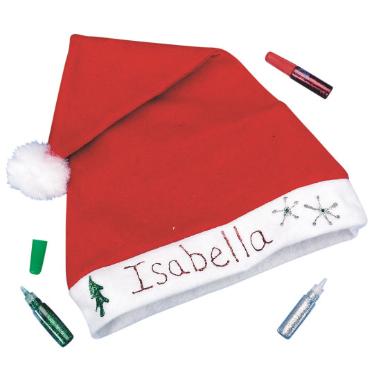 santa hat christmas craft