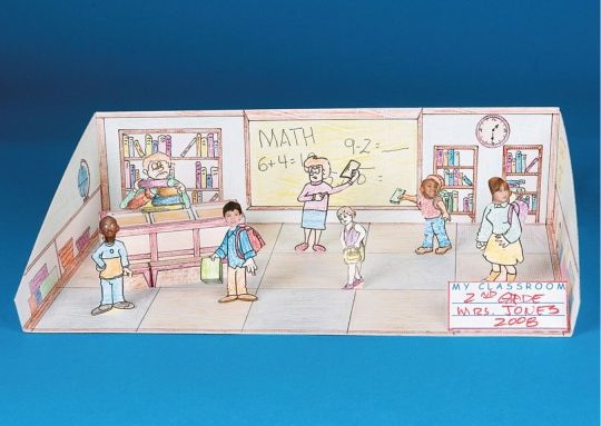 school days diorama