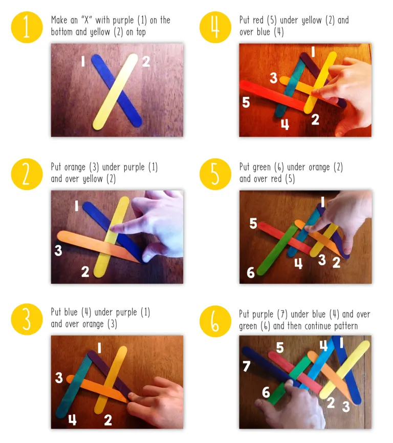stem chain reaction craft stick