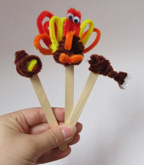 DIY Thanksgiving Craft Ideas Using Chenille Stems