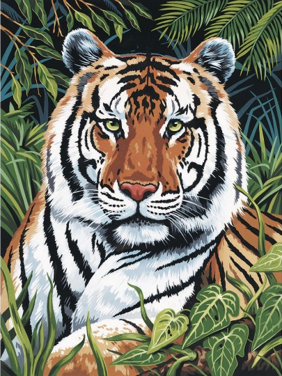 tiger paint by number