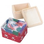 trinket box wood and tissue paper