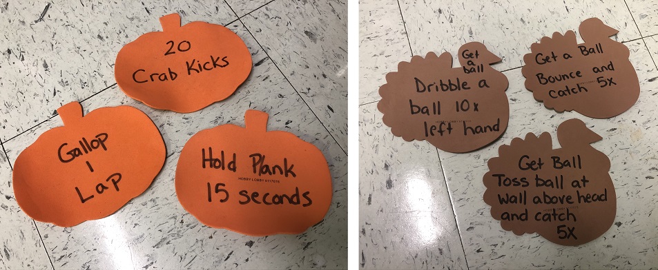 thanksgiving PE activities